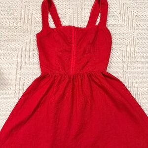 Reformation Linen Red dress